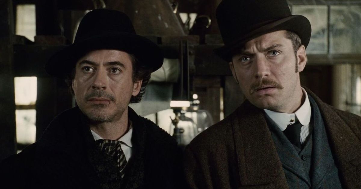 Robert Downey and Jude Law in Sherlock Holmes from Guy Ritchie