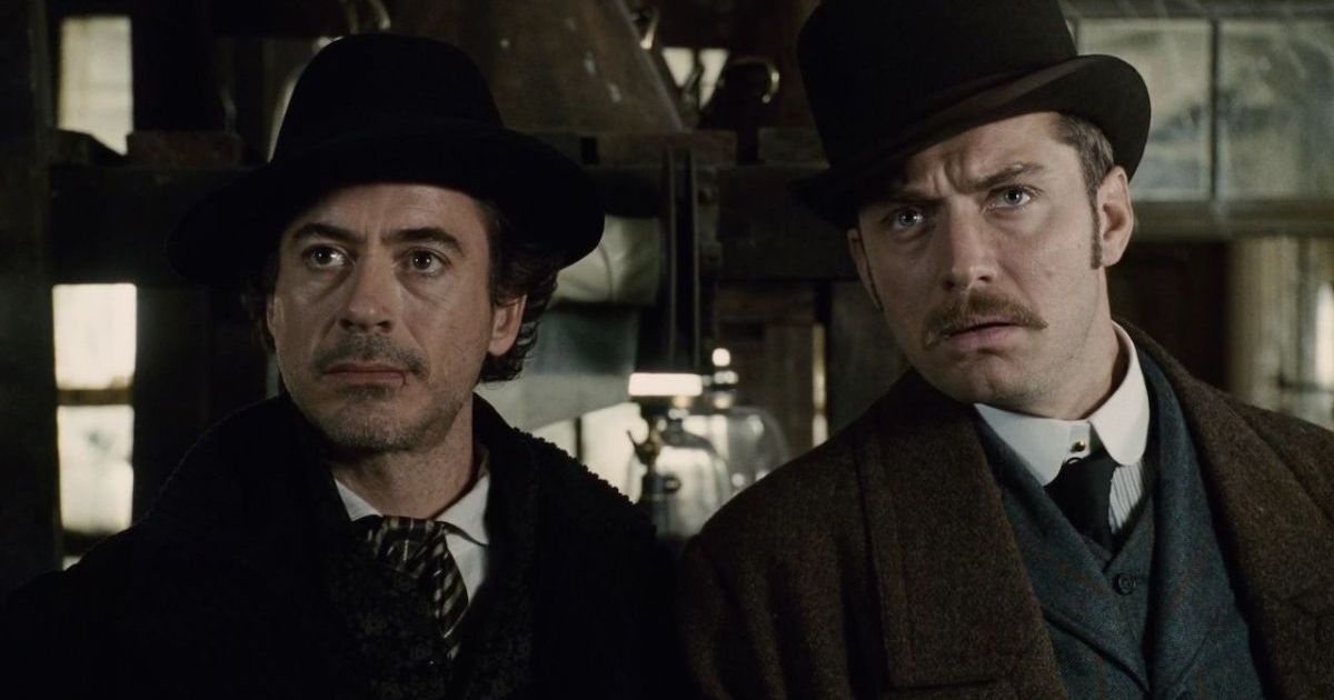 Robert Downey e Jude Law em Sherlock Holmes de Guy Ritchie