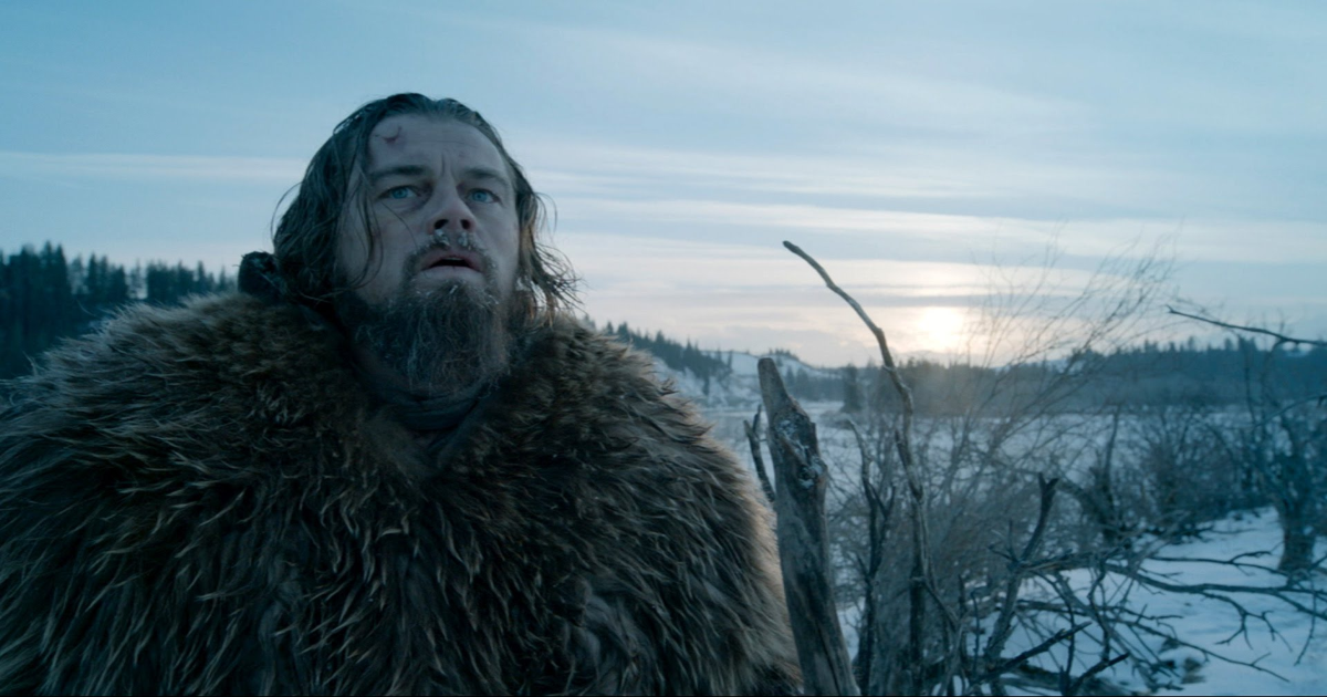 Leonardo DiCaprio as Hugh Glass in a scene from The Revenant