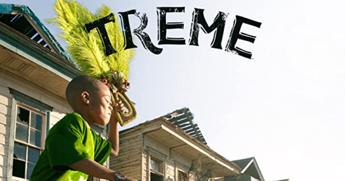 A boy runs in New Orleans in Treme