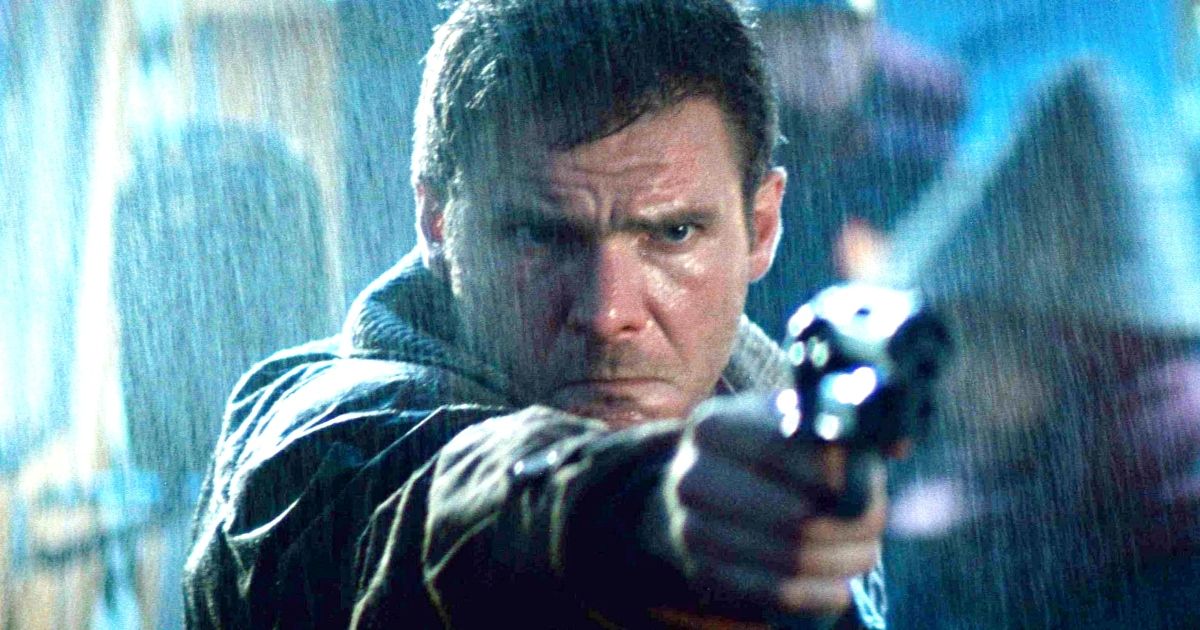 Harrison Ford in the movie Blade Runner