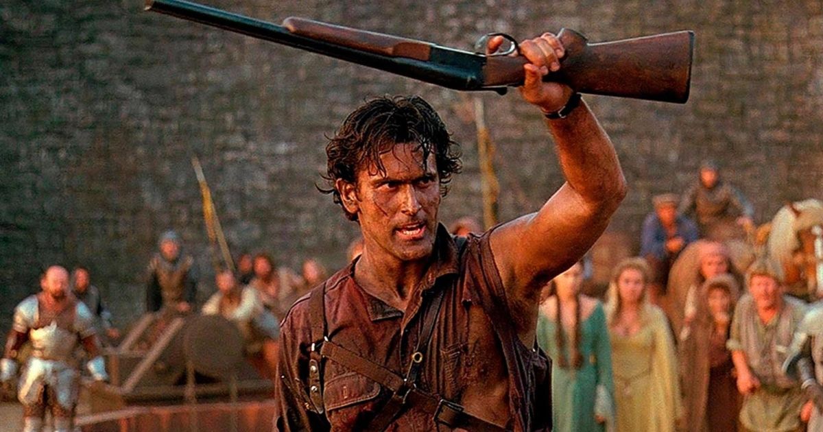 Bruce Campbell com o Boom Stick