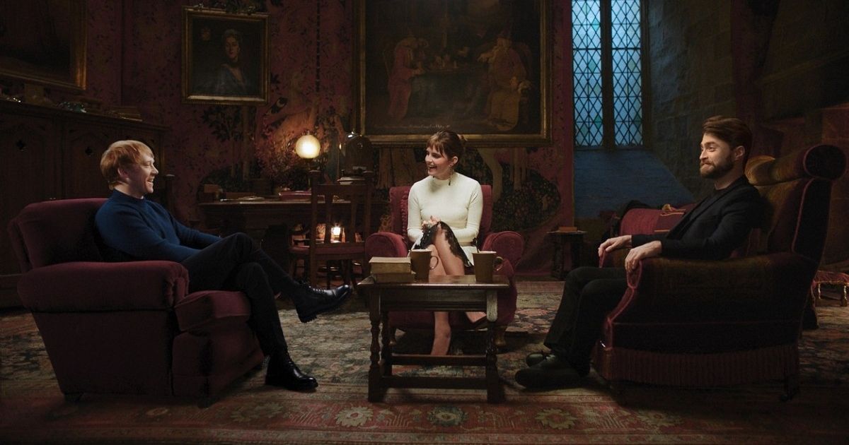 Daniel Radcliffe, Emma Watson, and Rupert Grint in Harry Potter 20th Anniversary: Return to Hogwarts