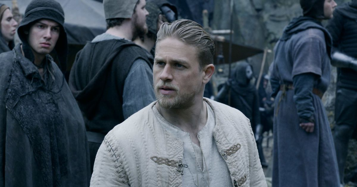 Charlie Hunnam as Arthur in King Arthur: Legend of the Sword (2017).