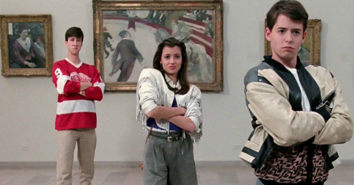 Ferris Bueller's Day Off cast in the museum