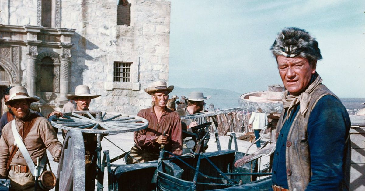 John Wayne in The Alamo