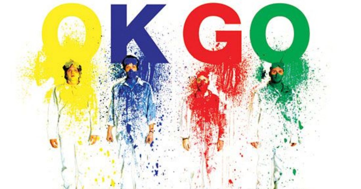 OK GO covered in paint for the This Too Shall Pass music video