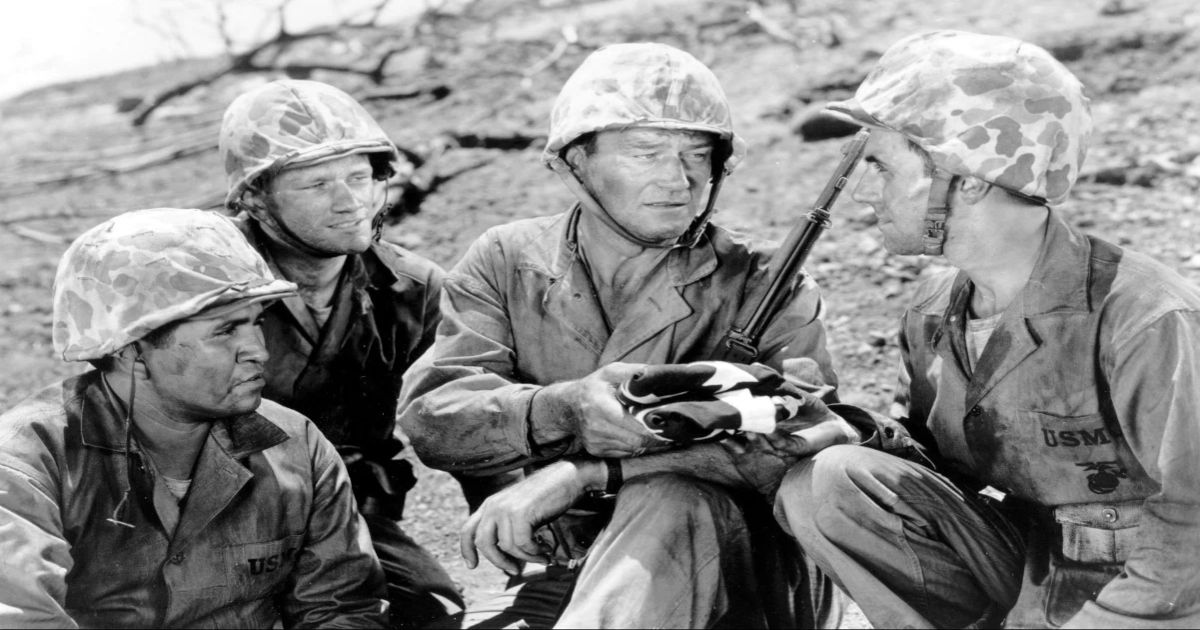 John Wayne em Areias de Iwo Jima
