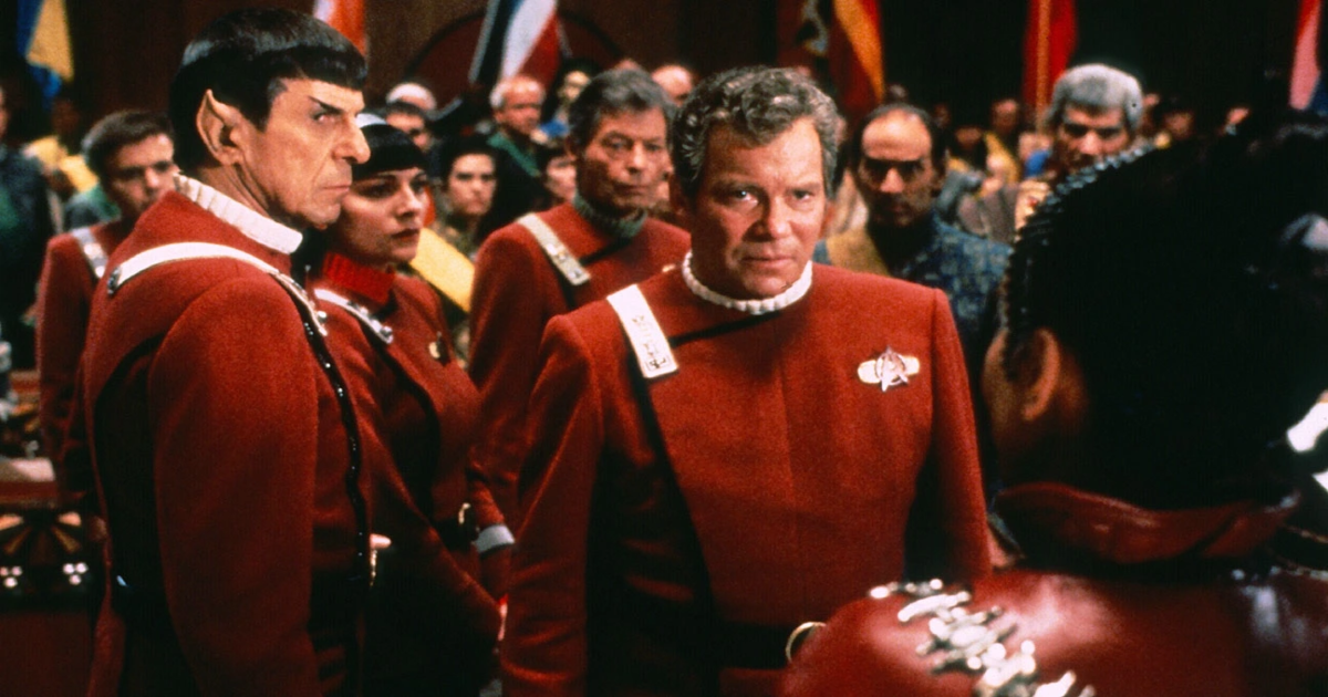 A scene from Star Trek VI: The Undiscovered Country
