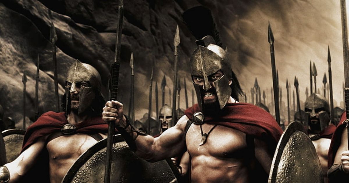 The Spartans in Zack Snyder's movie 300
