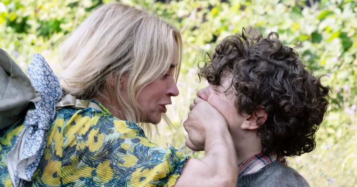 Emily Blunt & Noah Jupe in A Quiet Place Part II