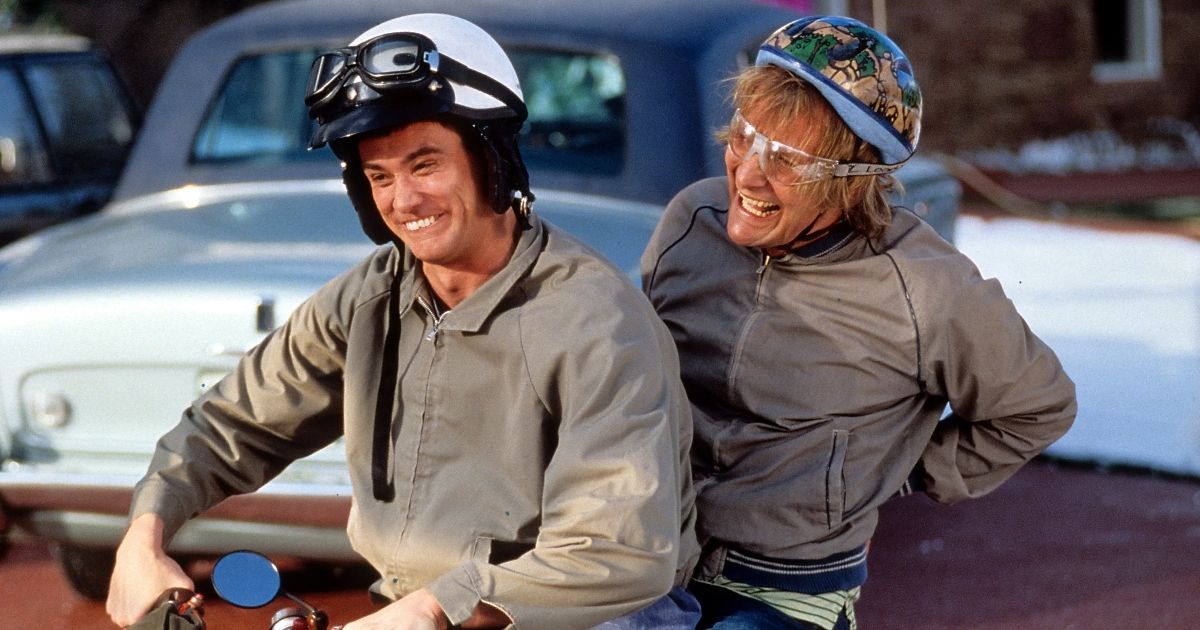 Jim Carrey and Jeff Daniels in Dumb and Dumber