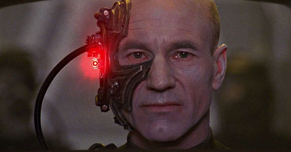 Picard as Locutus of Borg