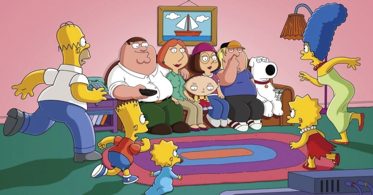 The Simpsons and Family Guy couch gag