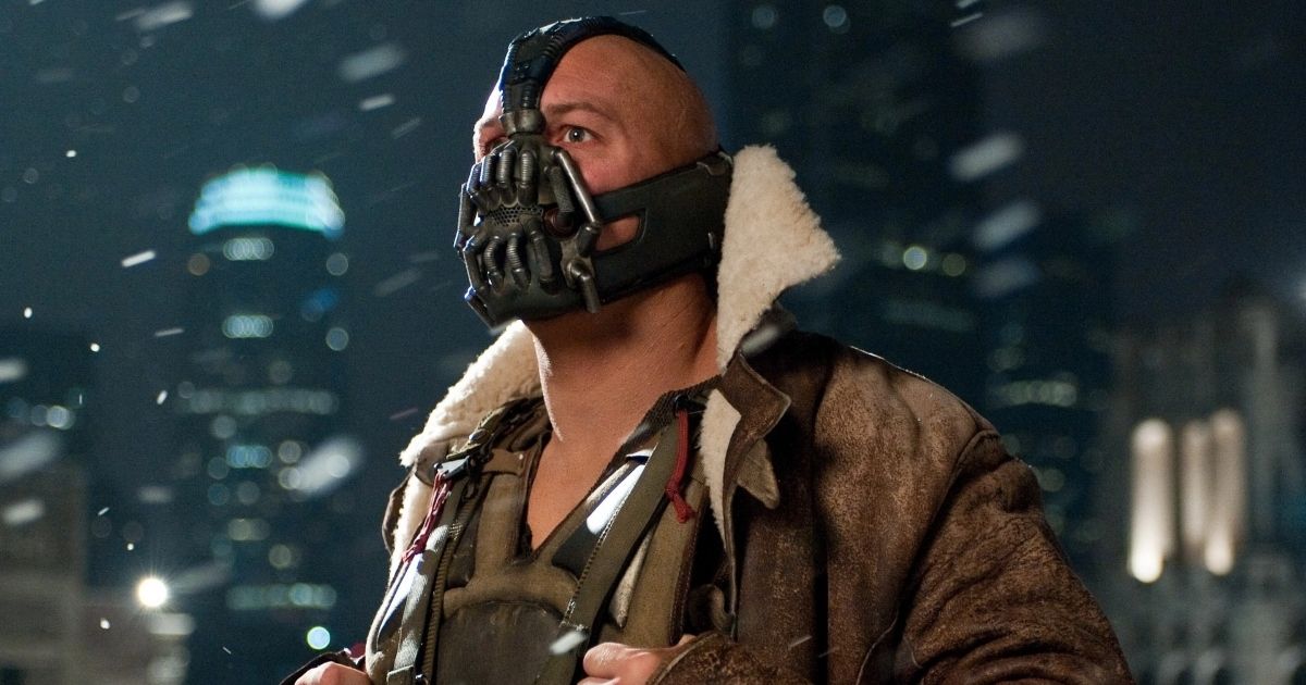 Tom Hardy as Bane in The Dark Knight Rises