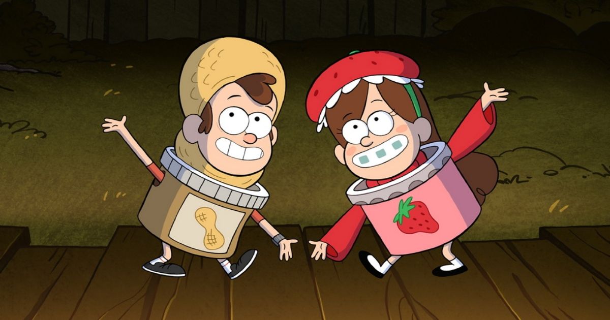 A scene from Gravity Falls
