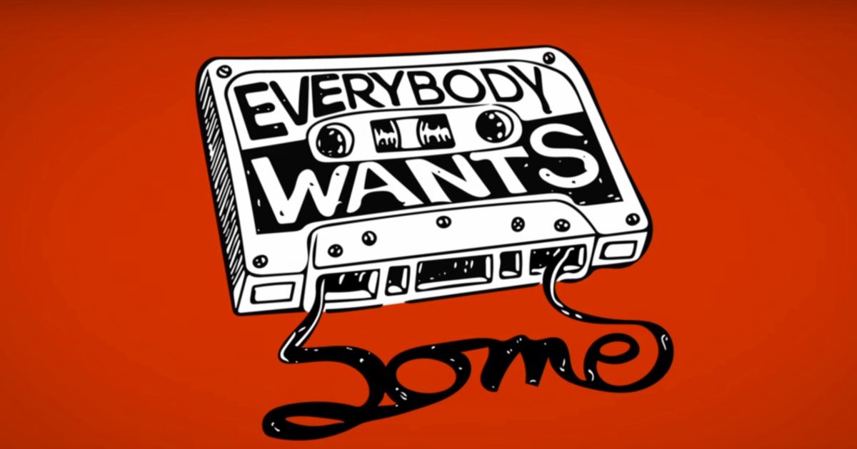 A walkman cassette tape from the movie Everybody Wants Some set in the 80s