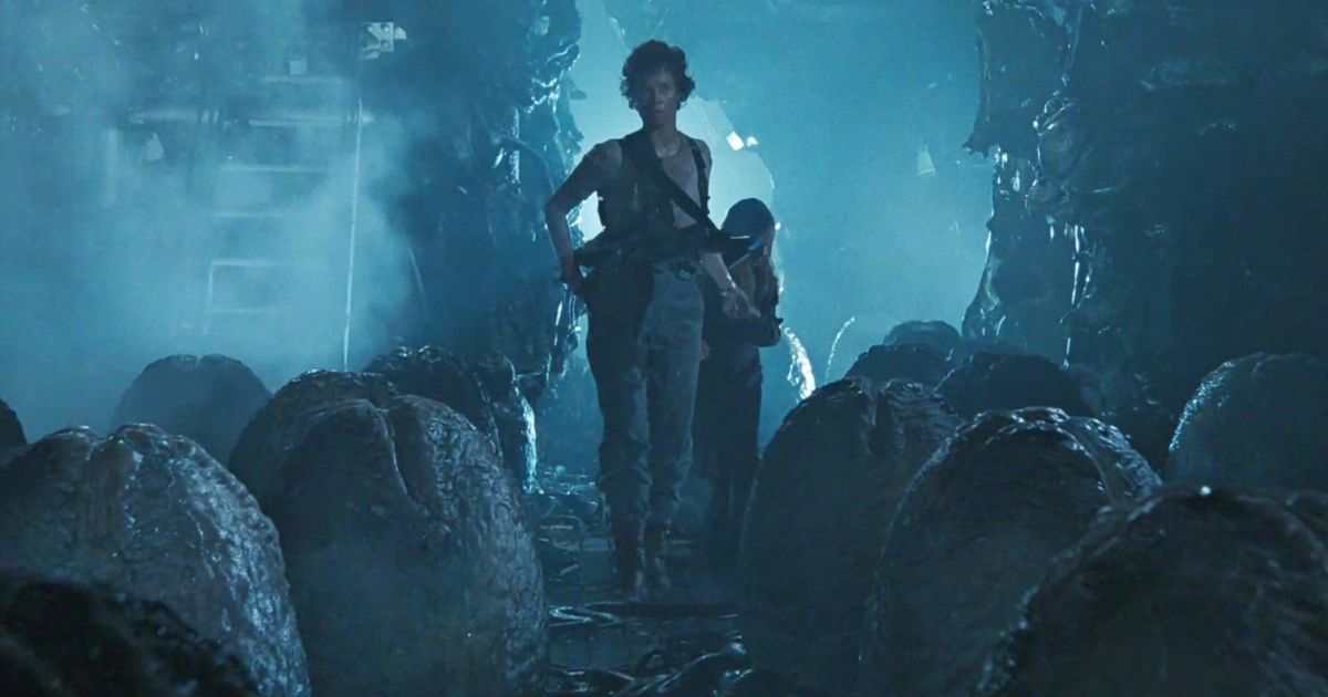 Sigourney Weaver as Ripley in the James Cameron movie Aliens