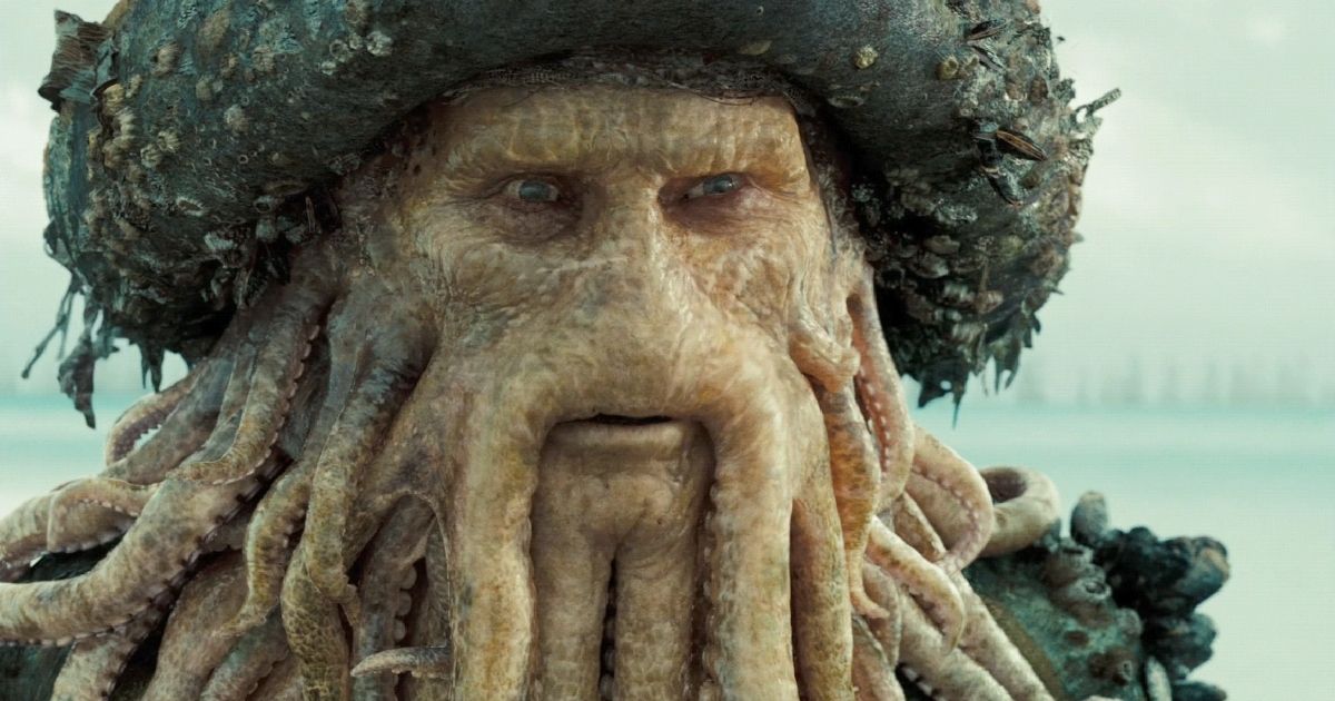 Bill Nighy as Davy Jones in Pirates of the Caribbean