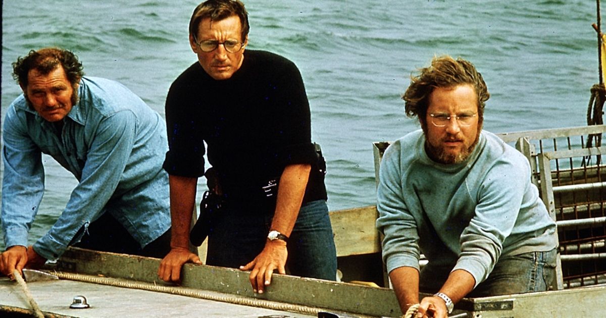 Brody, Quint, and Hooper in Jaws
