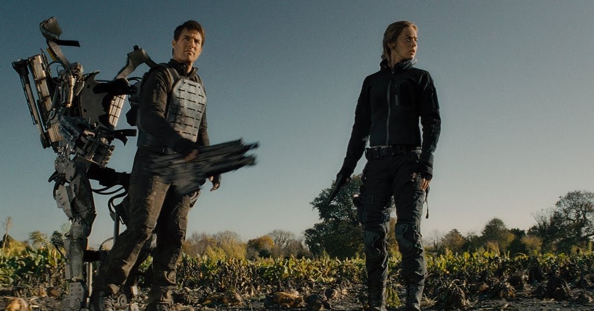 A scene from Edge of Tomorrow (2014)