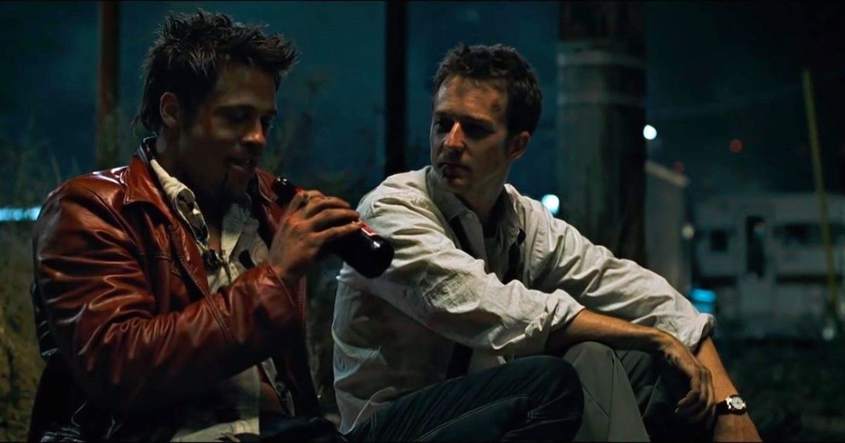 Brad Pitt and Edward Norton in Fight Club