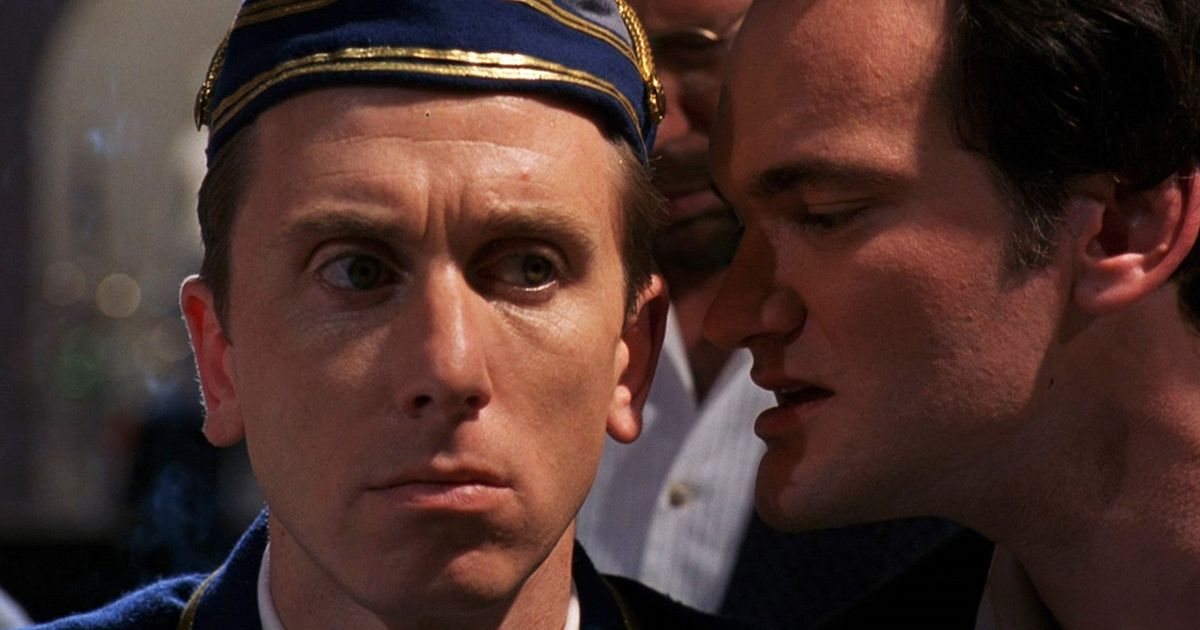 Tim Roth and Quentin Tarantino in Four Rooms
