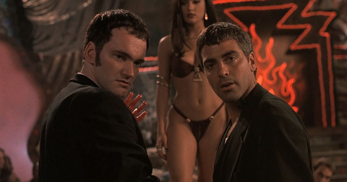 Quentin Tarantino and George Clooney in From Dusk till Dawn