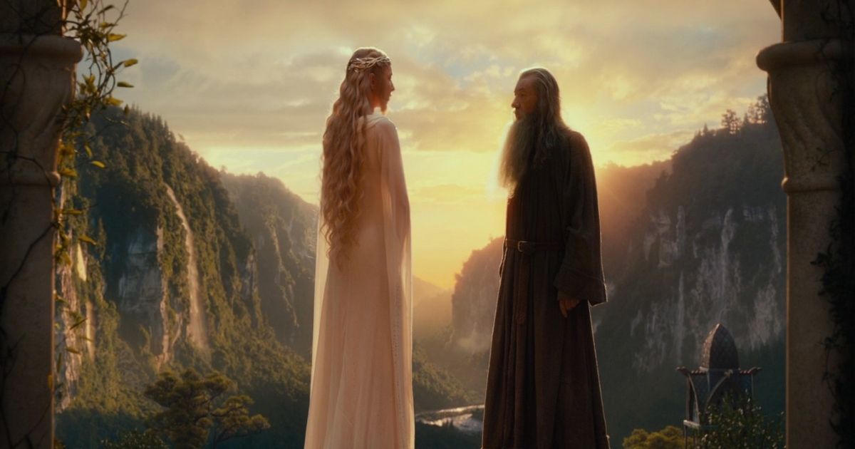 Gandalf and Galadriel in The Hobbit: An Unexpected Journey