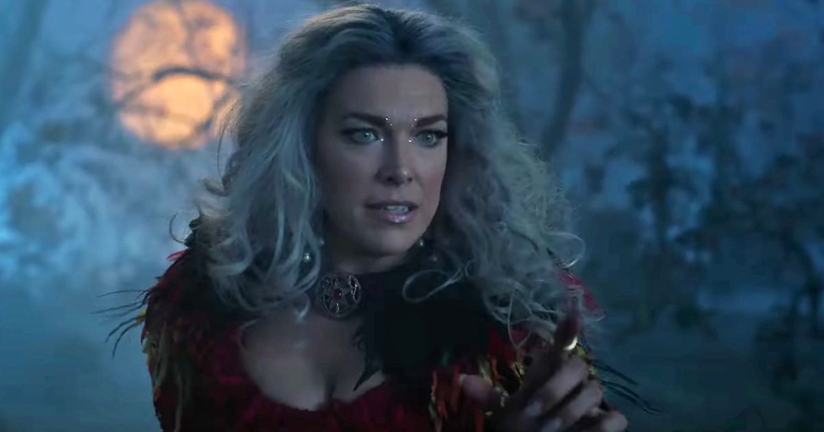 Hannah Waddingham as the witch in Hocus Pocus 2