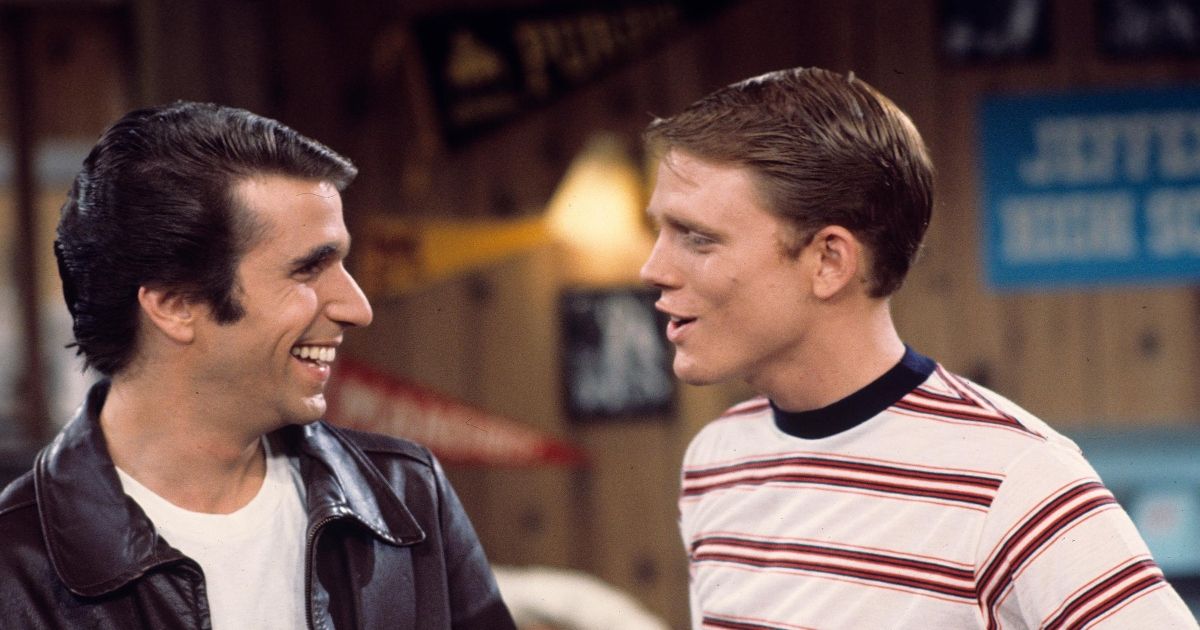 Henry Winkler and Ron Howard in Happy Days