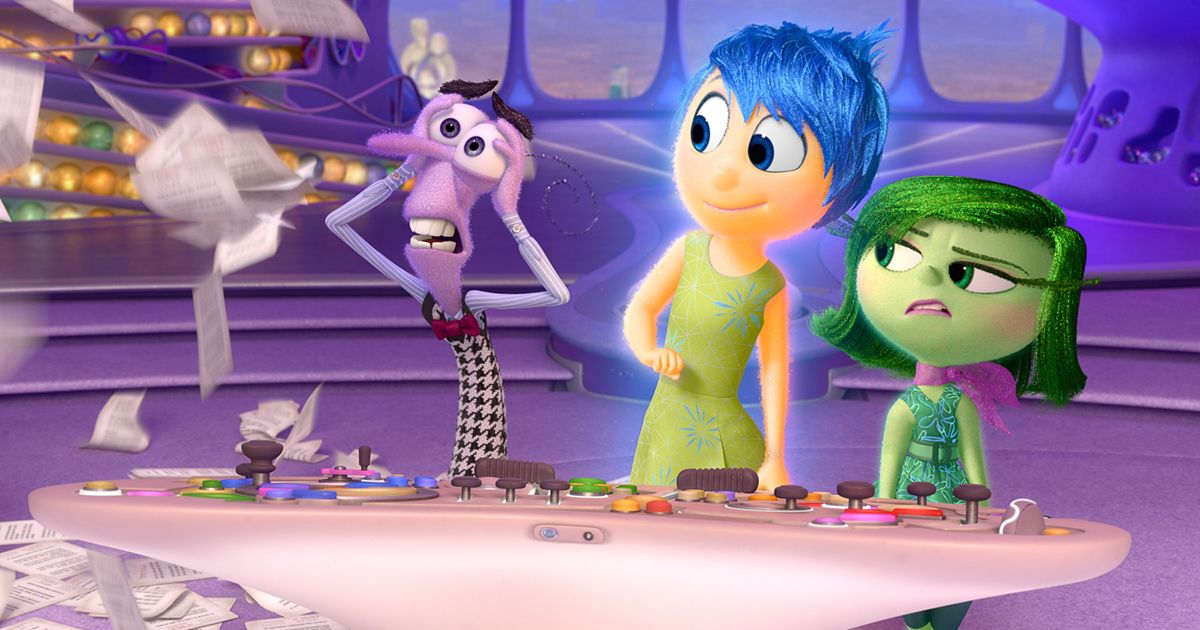 Inside out fear, joy and disgust