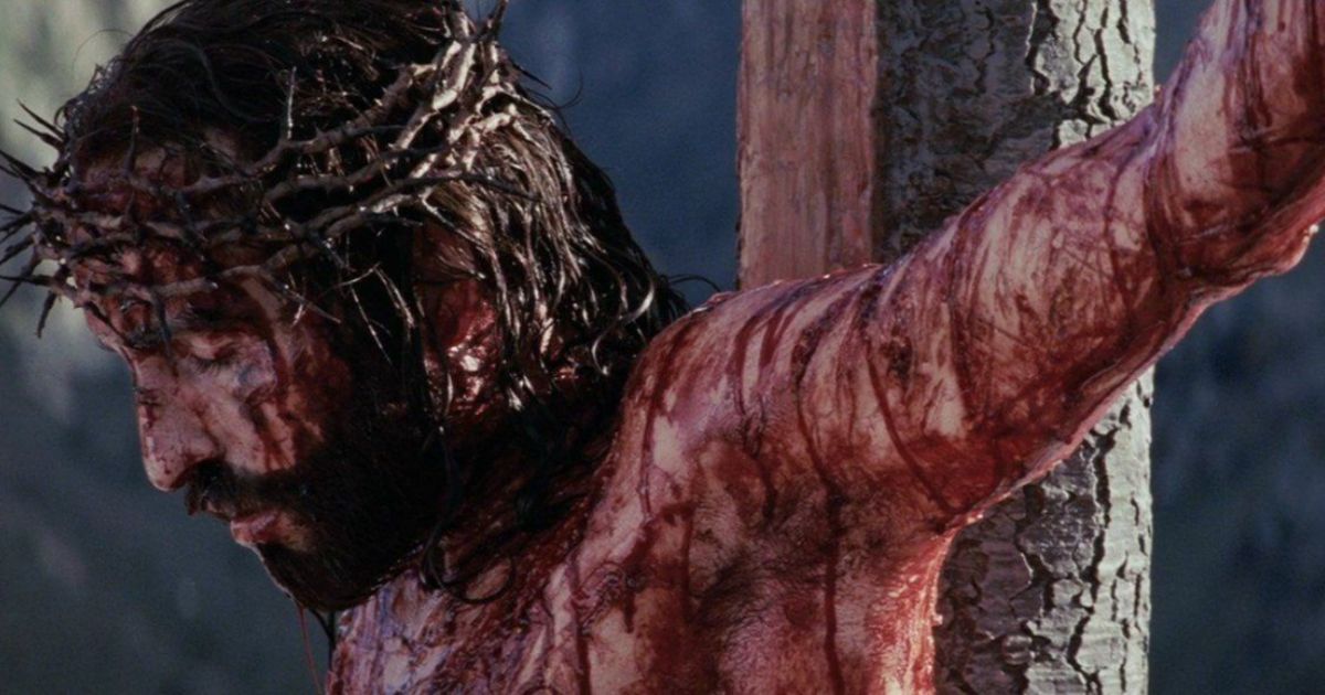 Jesus' crucifixion in the R-rated movie The Passion of the Christ