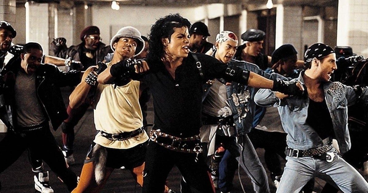 Michael Jackson in the Martin Scorsese-directed music video for "Bad."