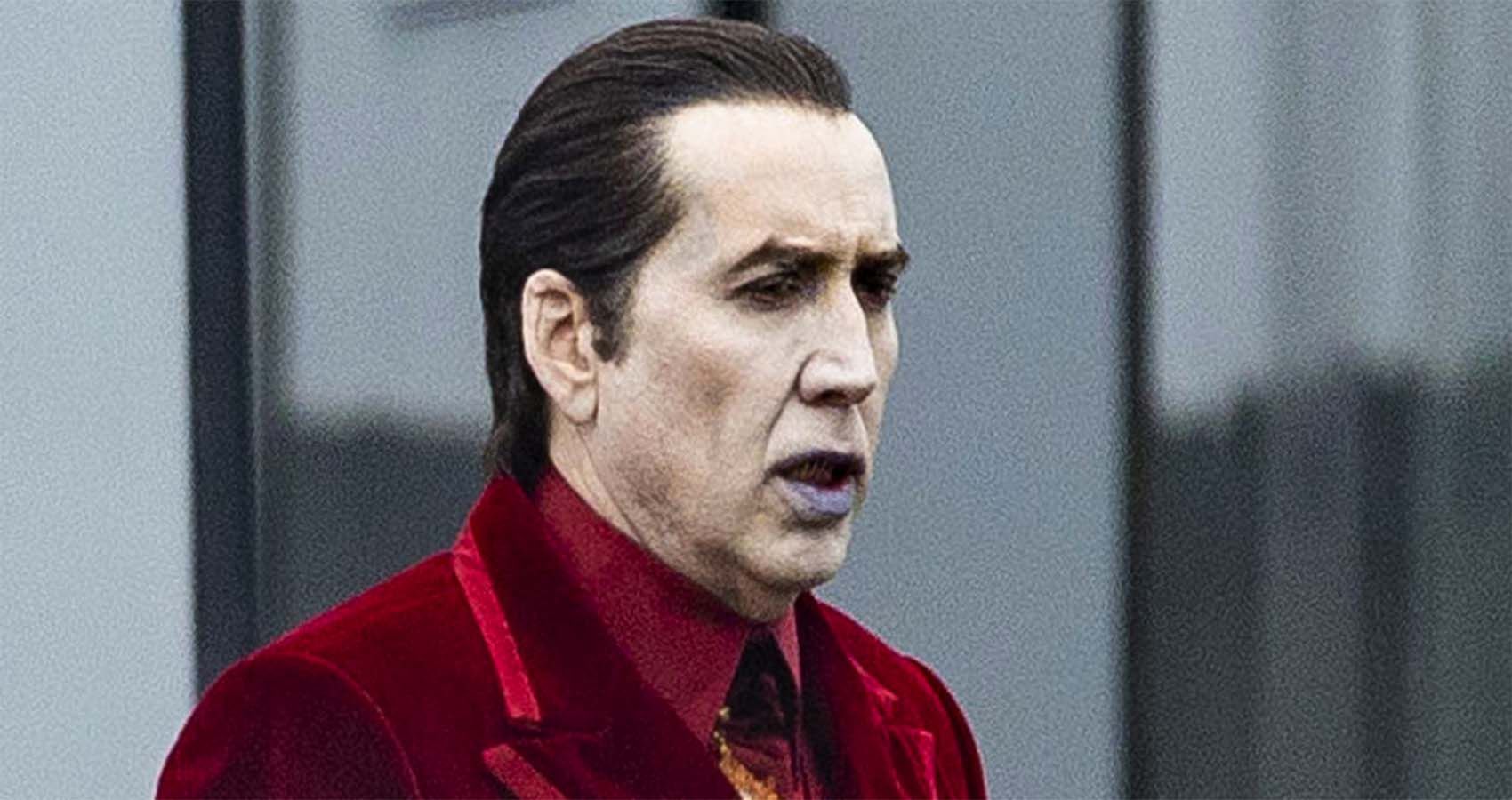 Nicolas Cage on the set of 