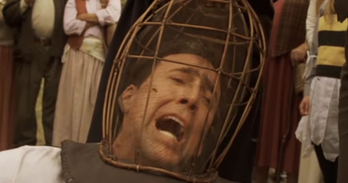 Nicolas Cage screams "Not the bees!" in The Wicker Man