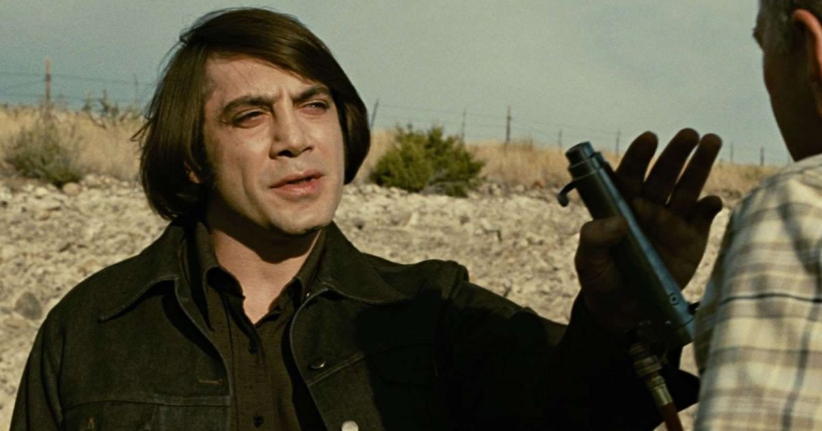 Javier Bardem as Anton Chigurh in No Country for Old Men 