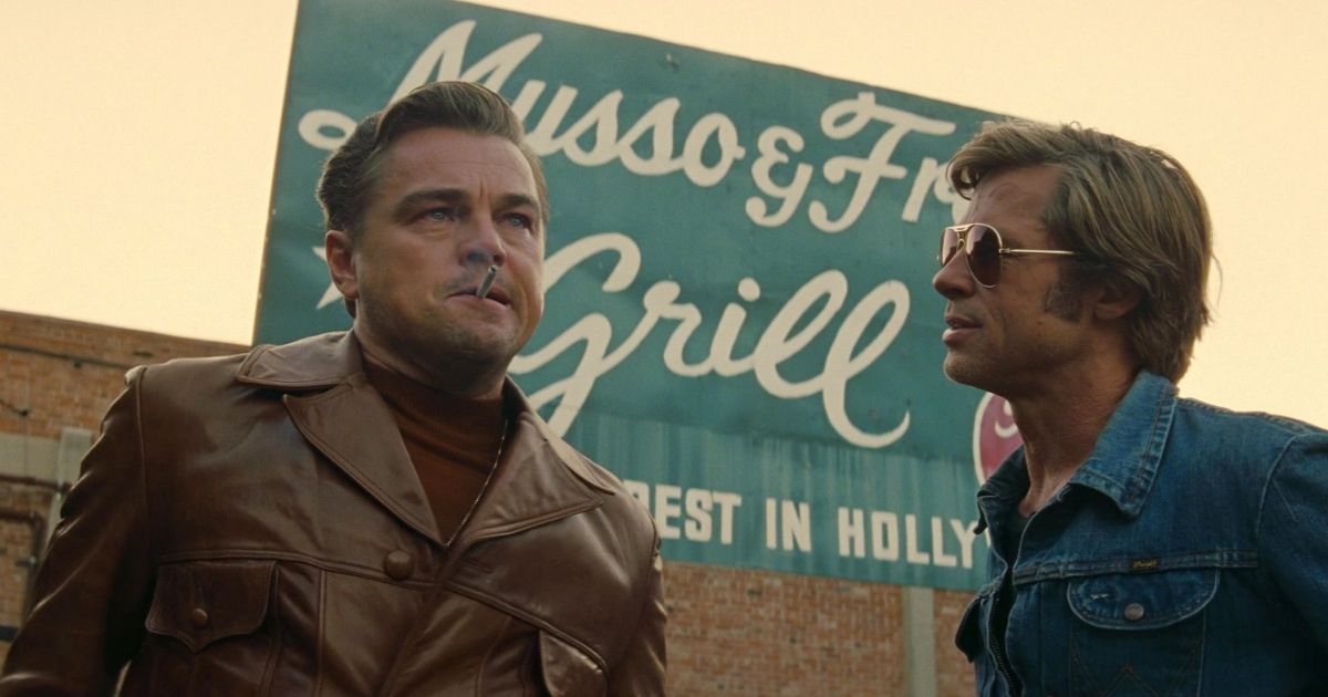 Leonardo DiCaprio e Brad Pitt em Era uma vez em Hollywood