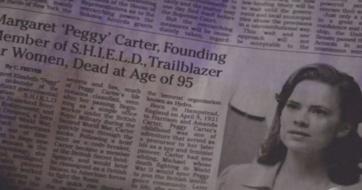 Peggy Carter dies in MCU