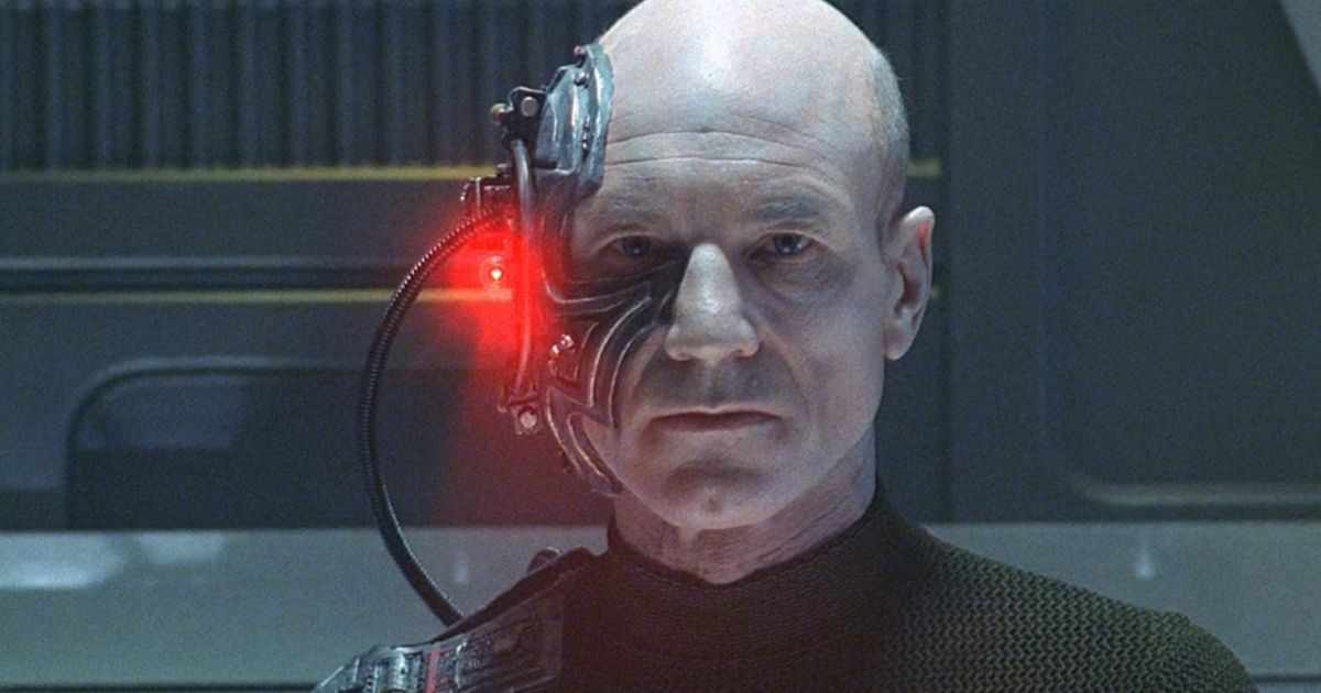Captain Picard as Locutus of Borg