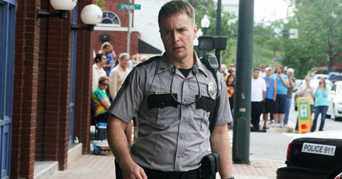 Sam Rockwell in Three Billboards, one of his best movies