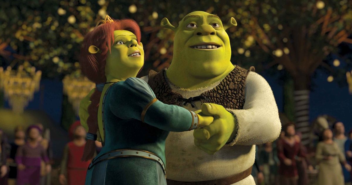Fiona and Shrek in Shrek 2