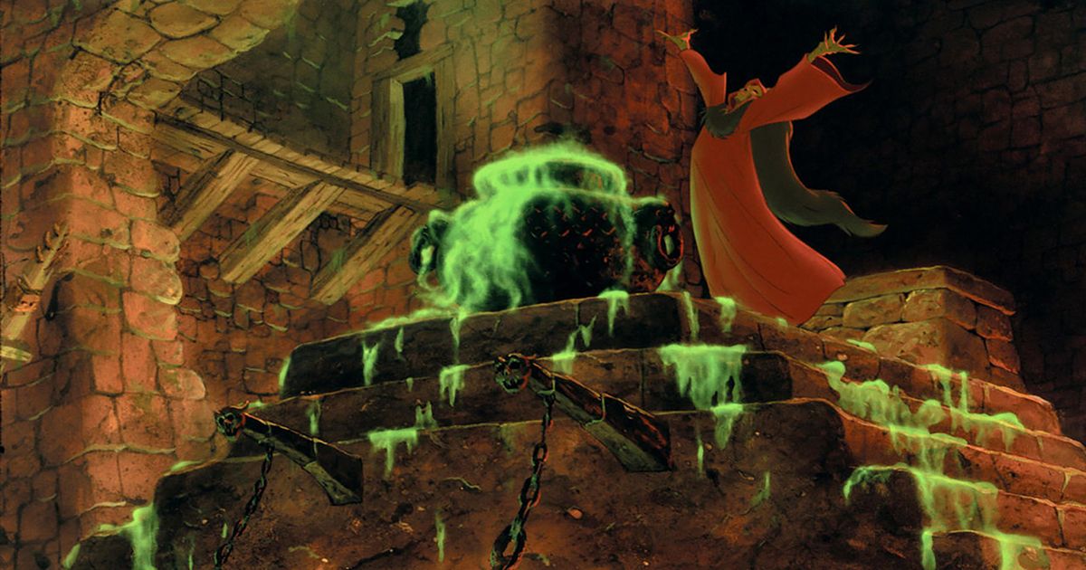 A scene from The Black Cauldron