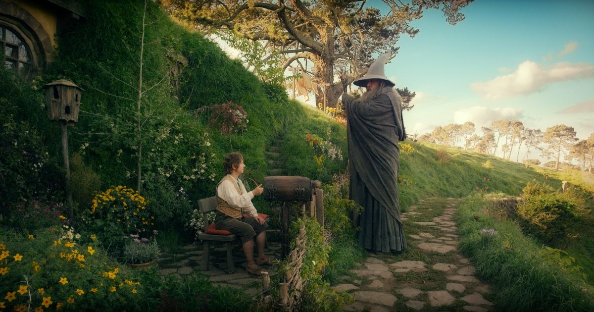 Bilbo and Gandalf in The Hobbit: An Unexpected Journey