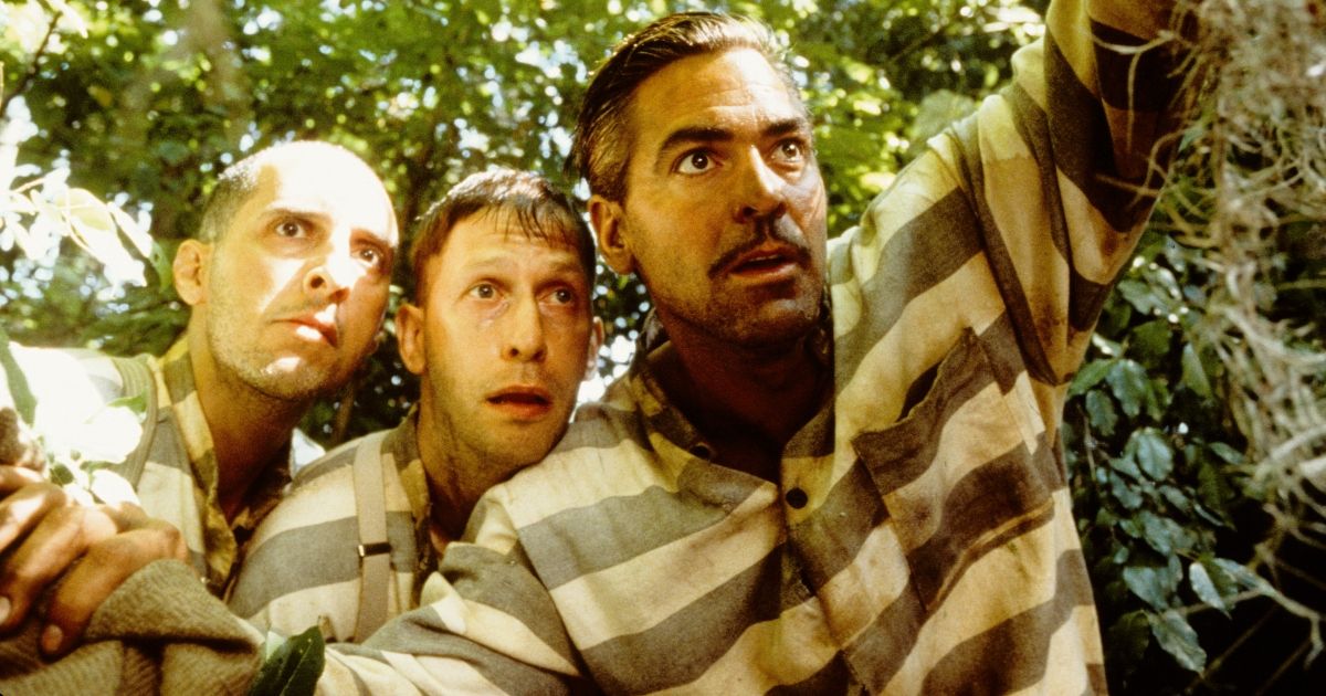 George Clooney, John Turturro, and Tim Blake in O Brother, Where Art Thou?