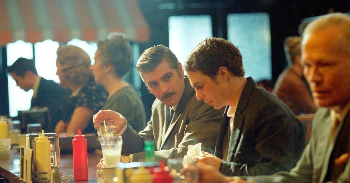 George Clooney and Sam Rockwell in Confessions of a Dangerous Mind (2002)