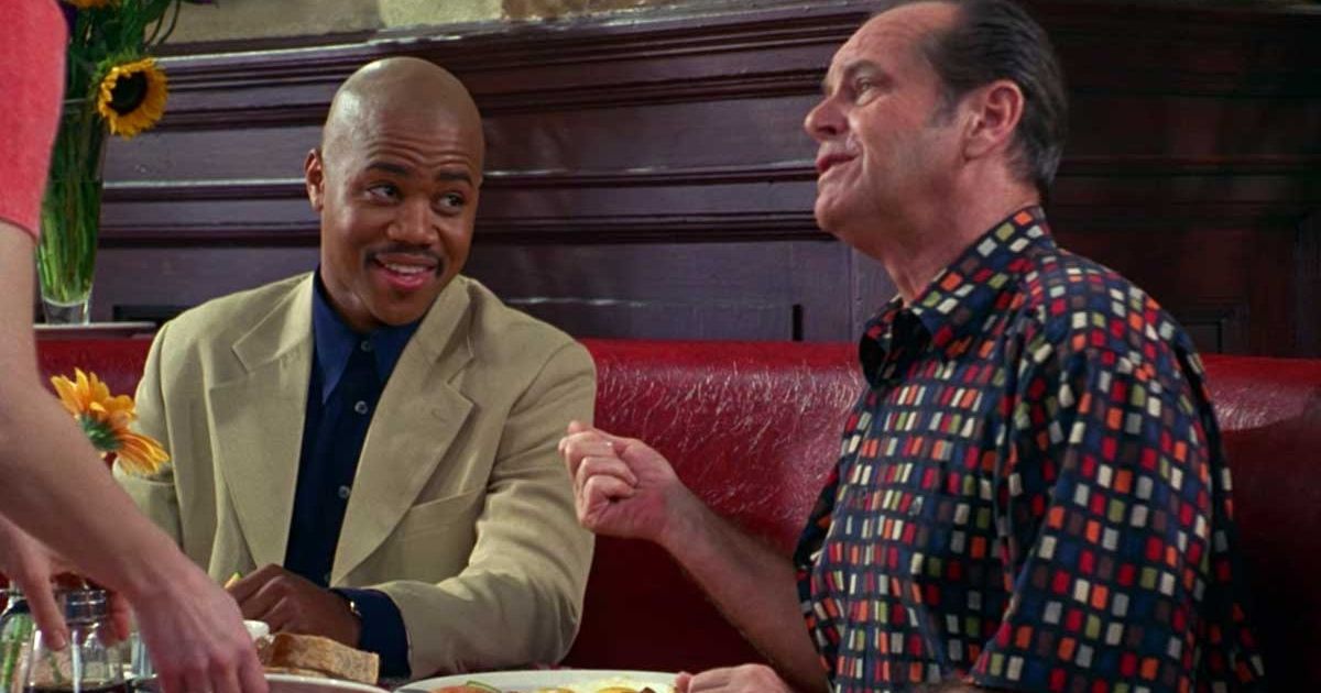 Cuba Gooding Jr and Jack Nicholson in As Good as it Gets 1997