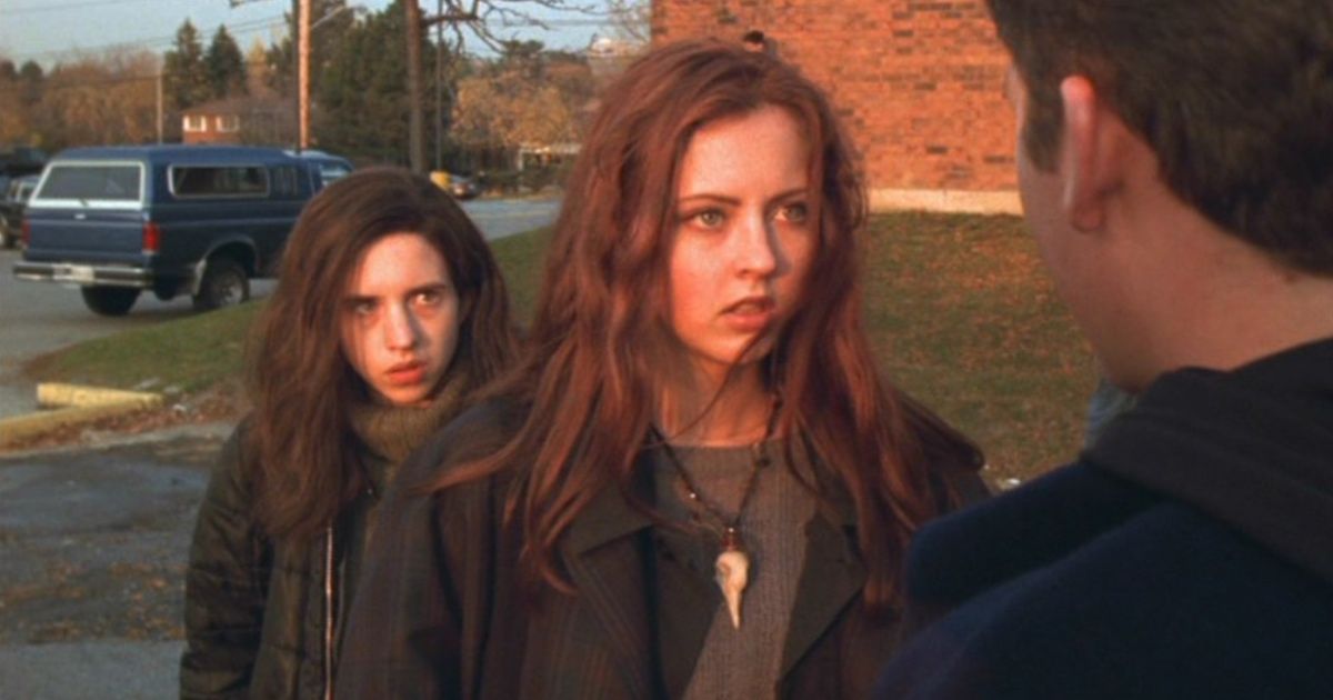 Emily Perkins and Katharine Isabelle in Ginger Snaps.