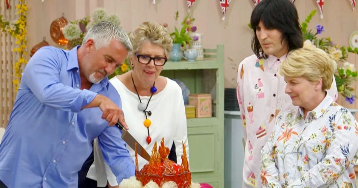 A scene from The Great British Baking Show