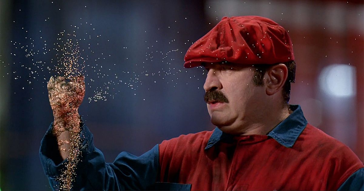 Bob Hoskins as Mario in Super Mario Bros. (1993)